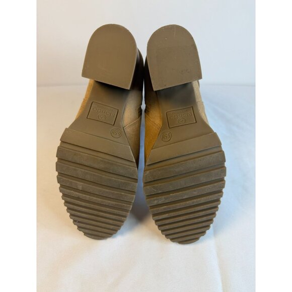 Blondo Tamzin Waterproof Booties Womens Size 5.5M Tan Suede Ankle Boots Casual - Picture 10 of 12